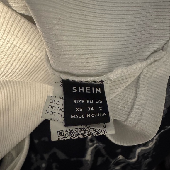 SHEIN white  Ribbed Top - Picture 2 of 2